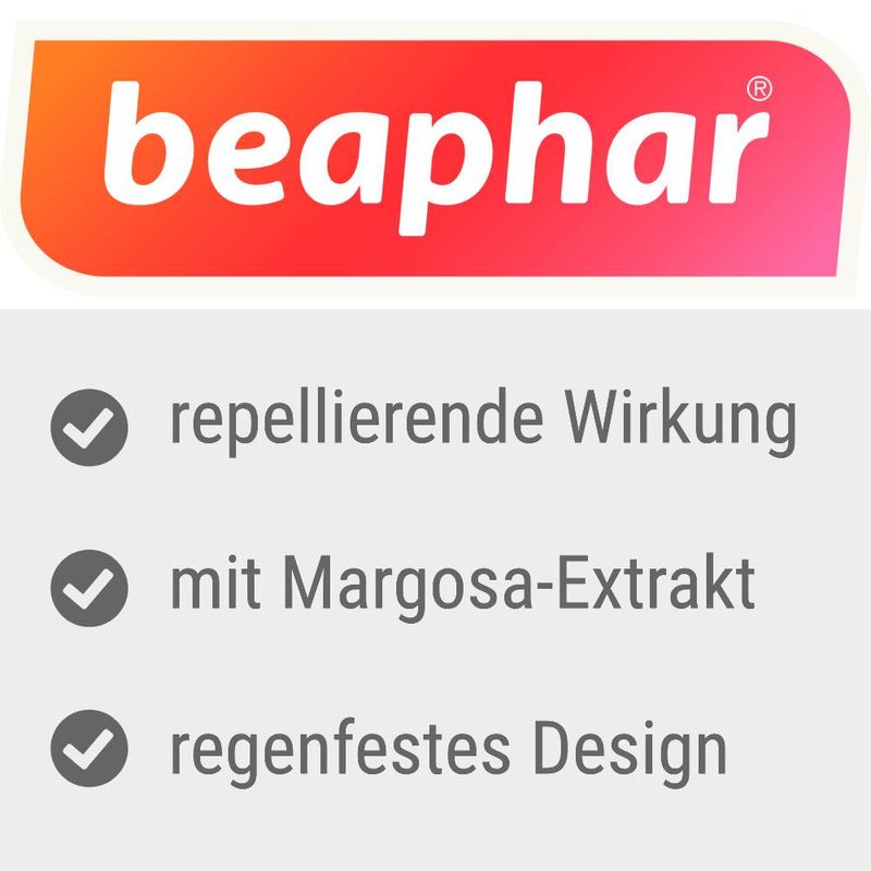beaphar Zecken- & Flohschutz-Halsband für Hunde, beige | bitiba %