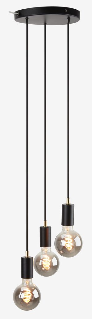 MAGNAR Lampa wisząca MAGNAR 3 w 1 Ø22xH220cm czarna