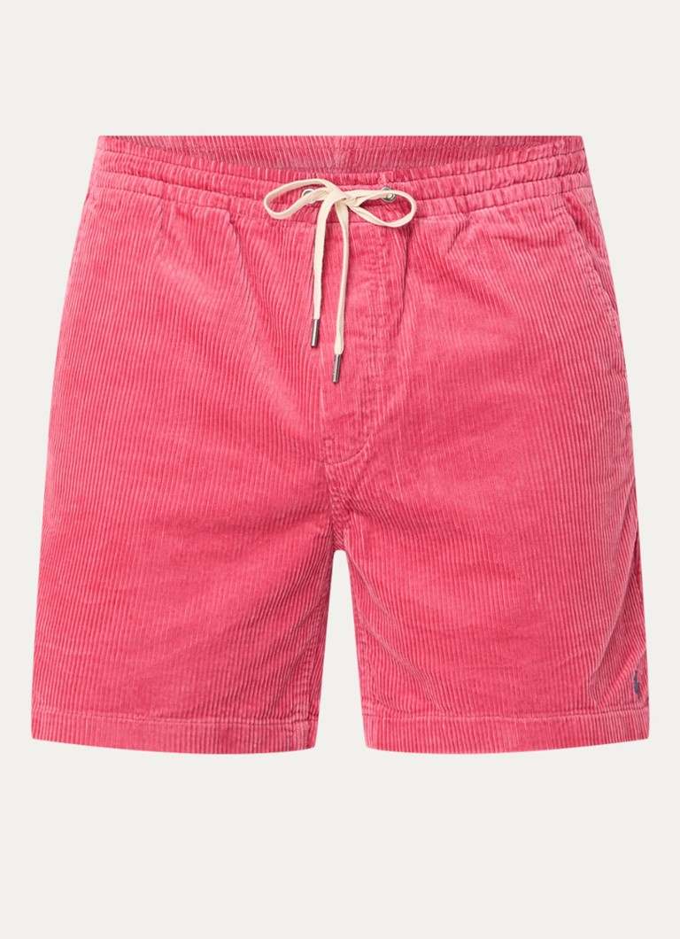 Pantaloni scurți din catifea reiată Ralph Lauren, croială dreaptă