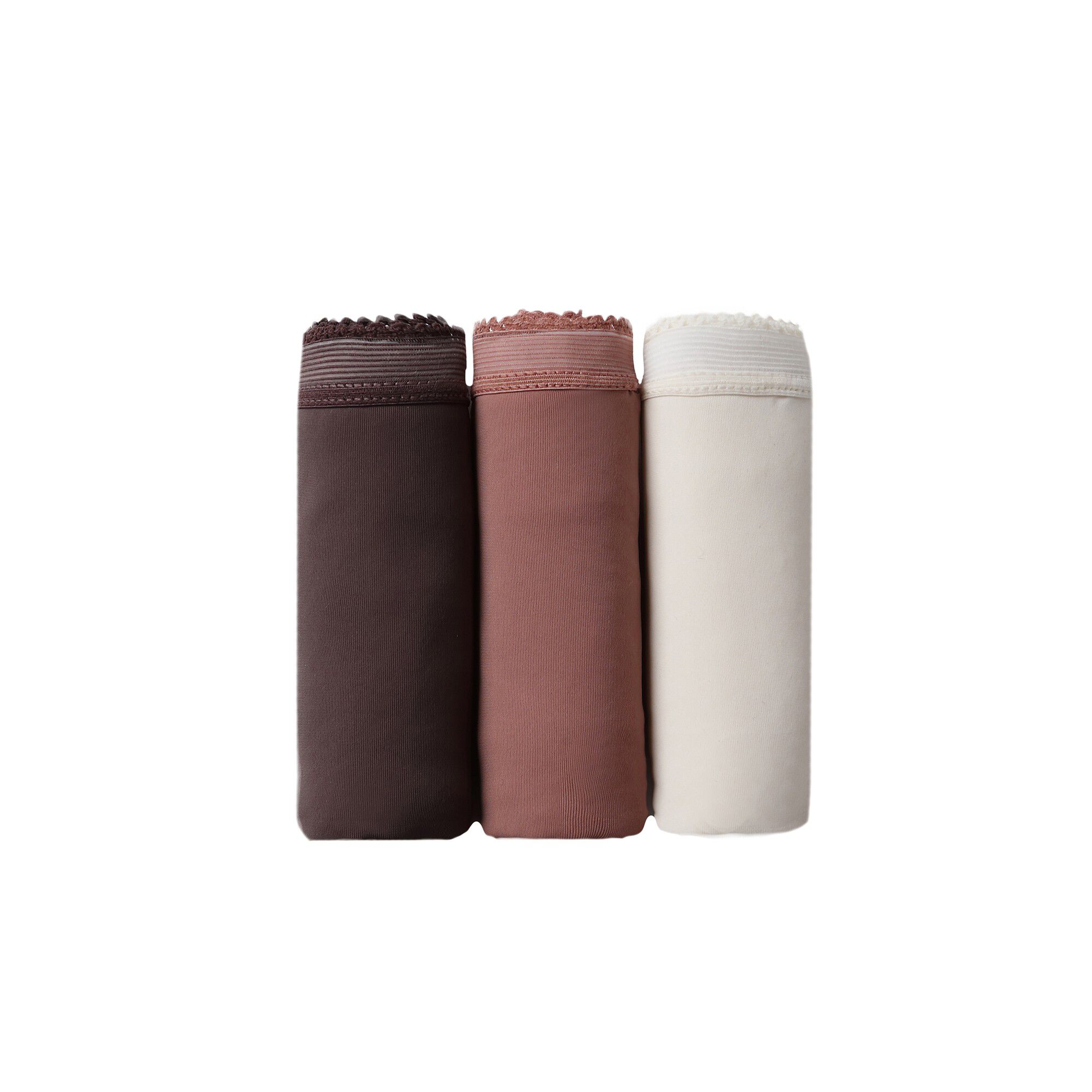 Culotte invisible forme tanga taille haute en microfibre