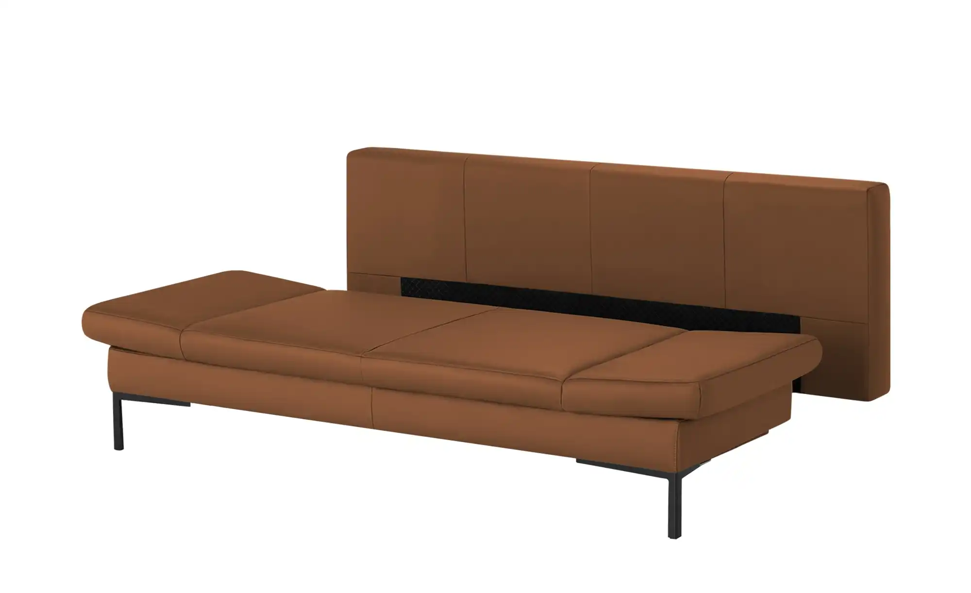 Schlafsofa mit Sitz- und Rückenfläche aus Echtleder Kenny