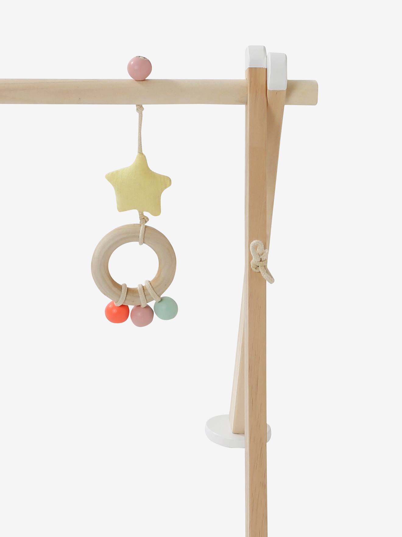 Portique d'éveil pliable en bois FSC® multicolore