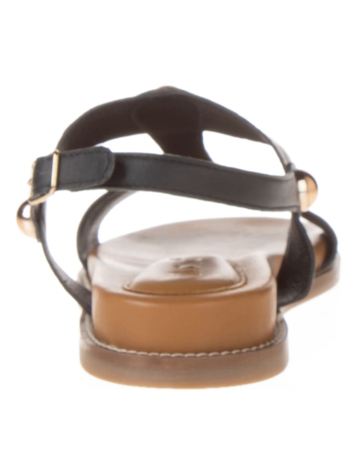 INUOVO Leder-Sandalen in Schwarz günstig kaufen