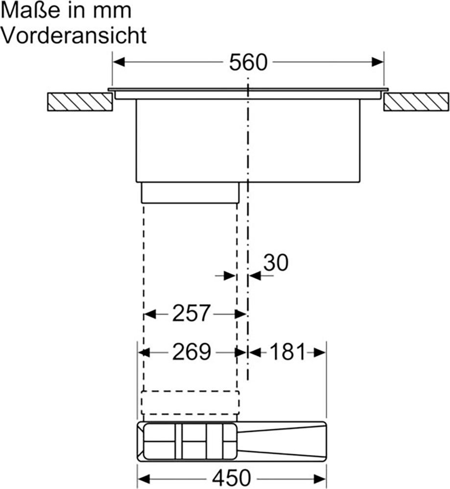 BOSCH Kochfeld mit Dunstabzug Serie 6 PVQ711F15E