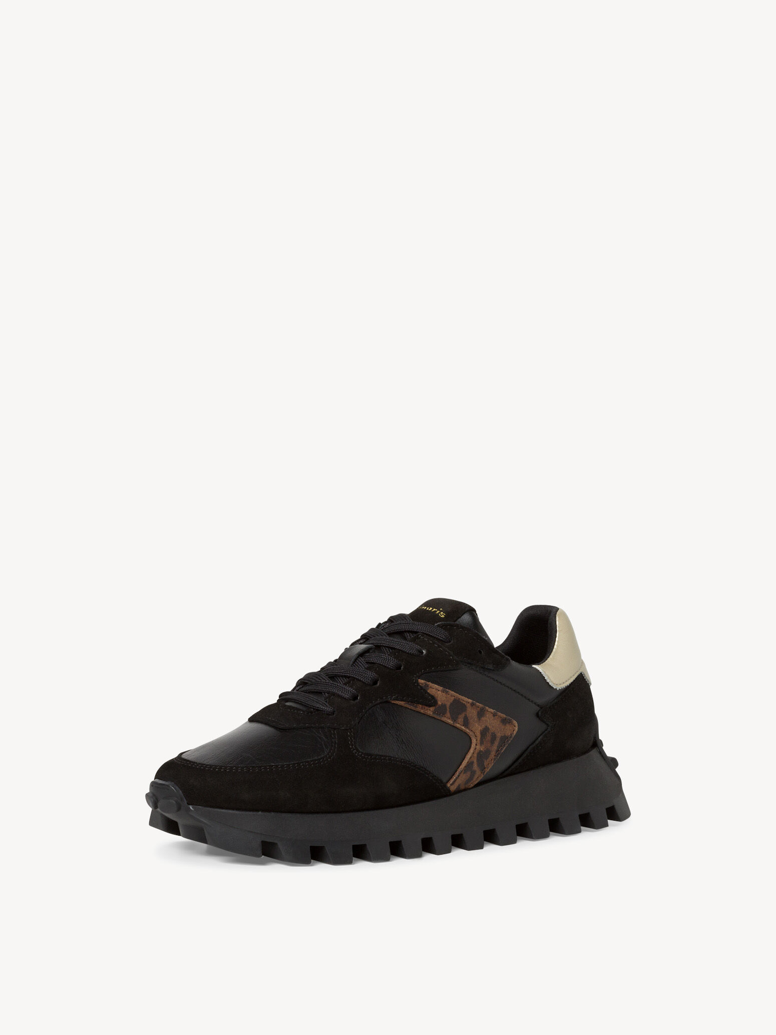 Basket en cuir - noir