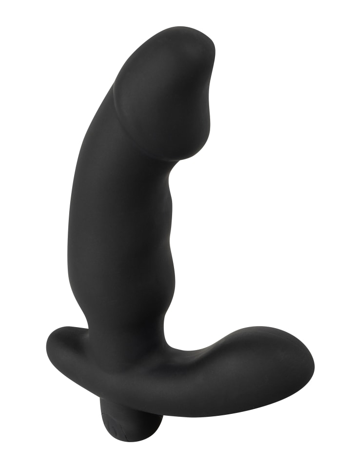 ANOS Prostata-Vibrator C*ck Shaped Butt Plug with Vibration in schwarz günstig kaufen 14 cm