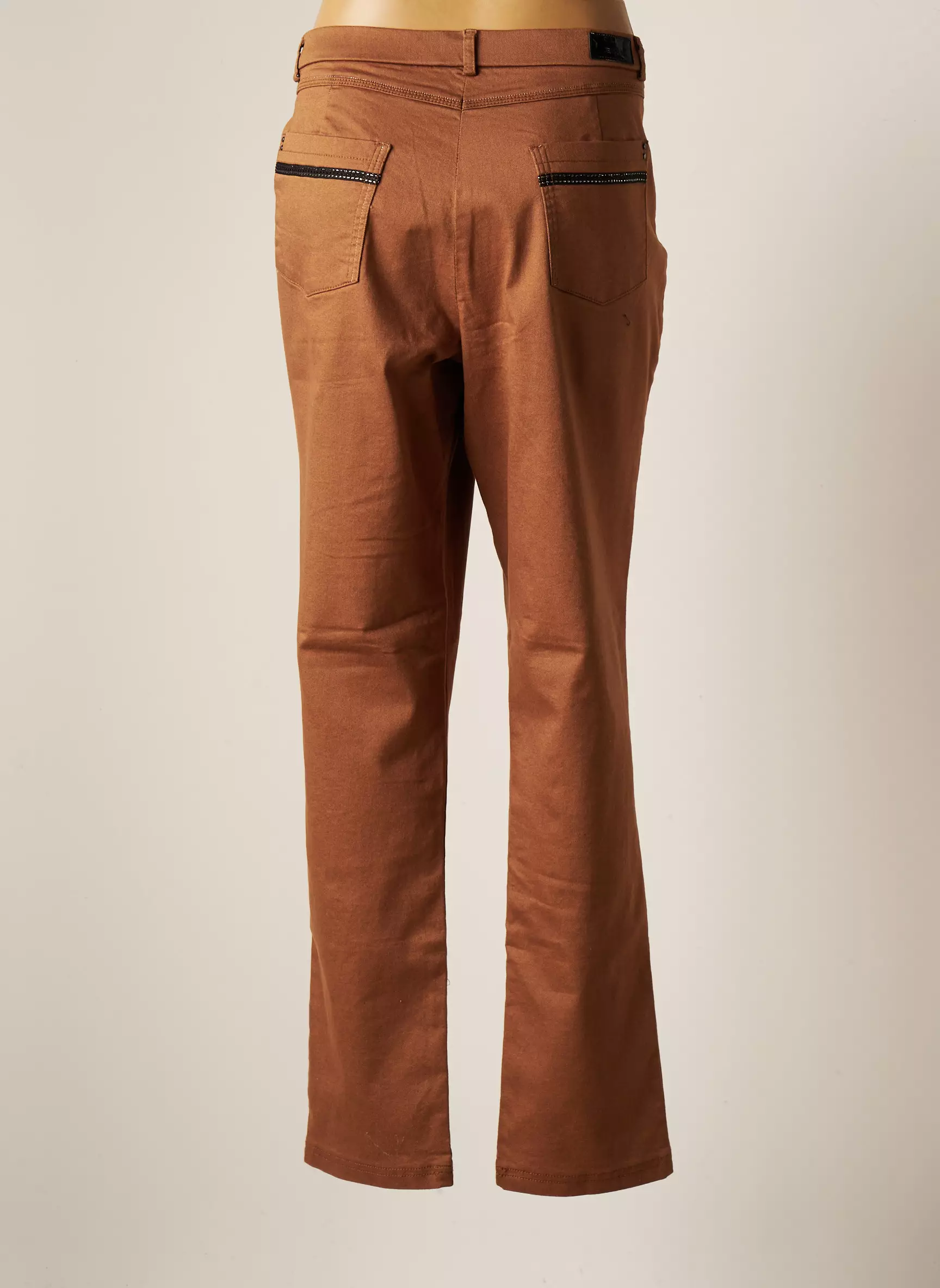 Christine Laure Pantalons Slim Femme couleur marron