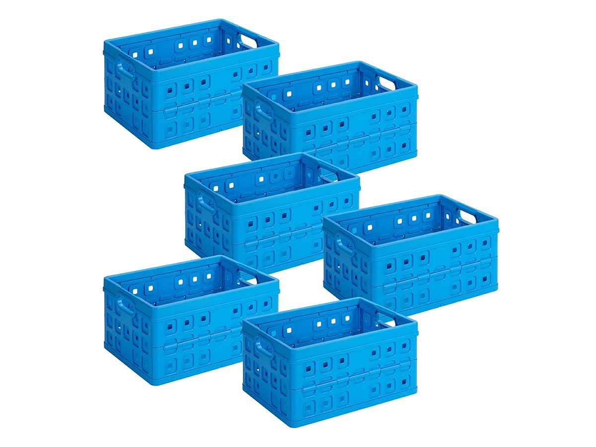 Sunware Square 32 Liter Set von 6 Klappboxen