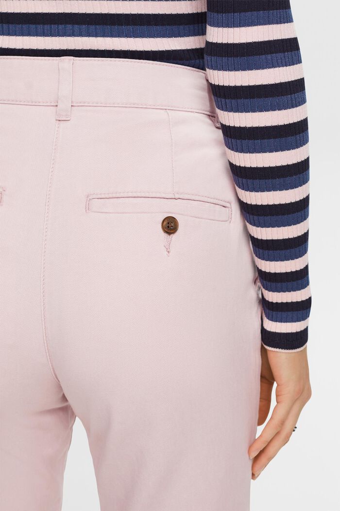 Chino aus Baumwollmix mit mittelhohem Bund