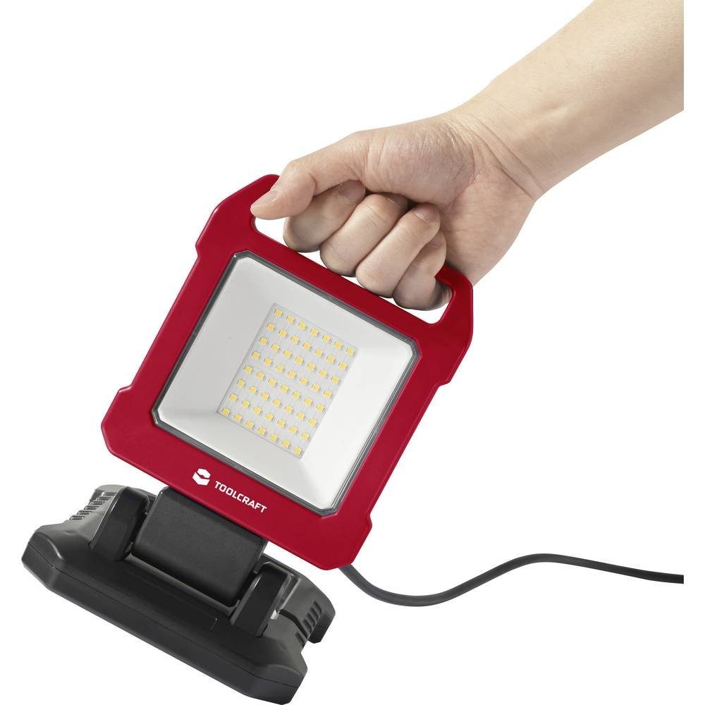 TOOLCRAFT Baustrahler LED-Arbeitsleuchte (Schweizer Netzstecker