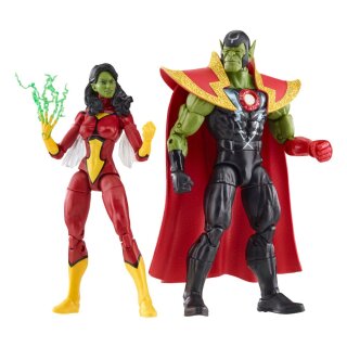 Avengers: Beyond Earth's Mightiest Marvel Legends Actionfiguren Skrull Queen & Super-Skrull 15 cm