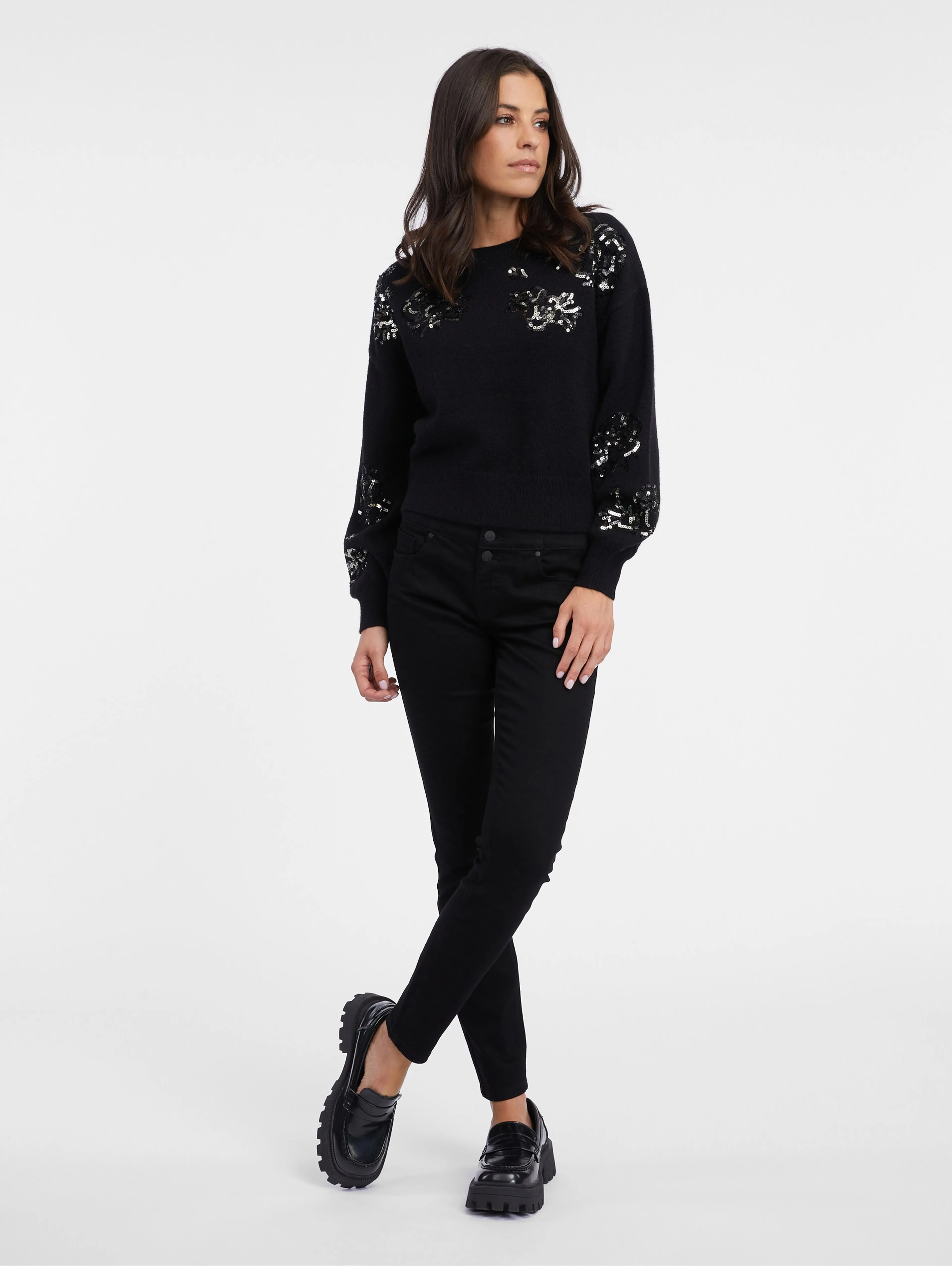 Schwarzer Damenpullover ORSAY
