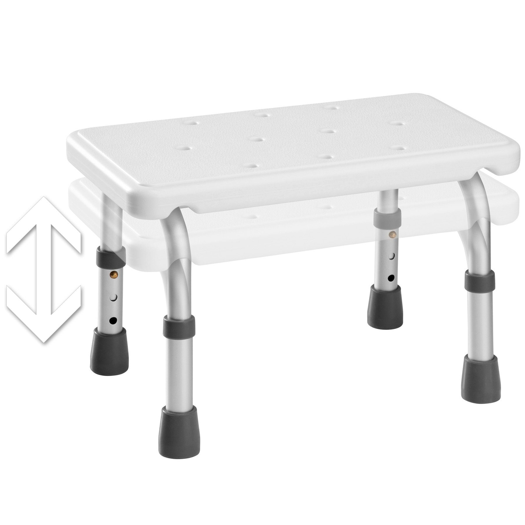 tectake Duschhocker Badewannen-Einstiegshilfe, belastbar bis 120,00 kg