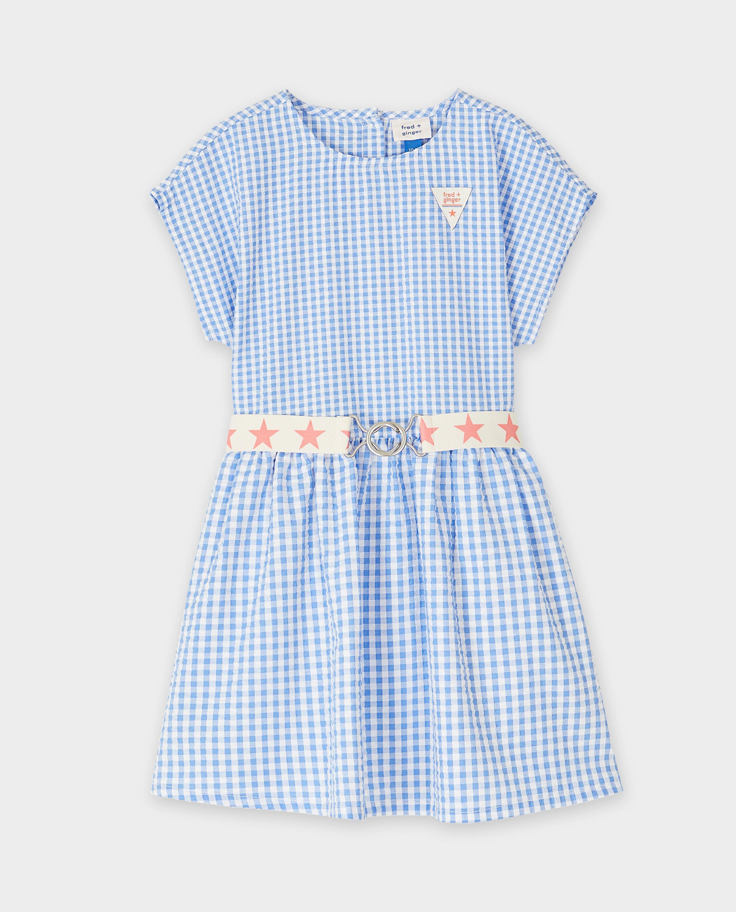 Rochie texturată Fred + Ginger, 92-134 albastră
