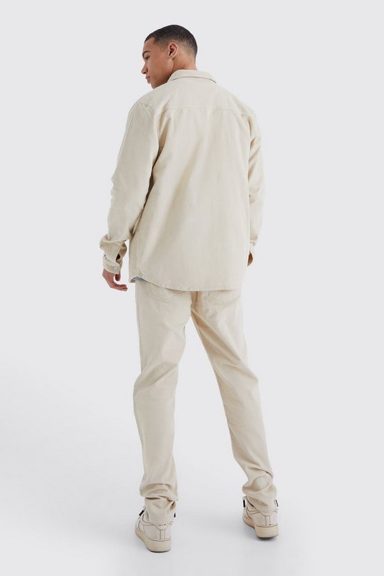 Tall schmale Cord-Hose