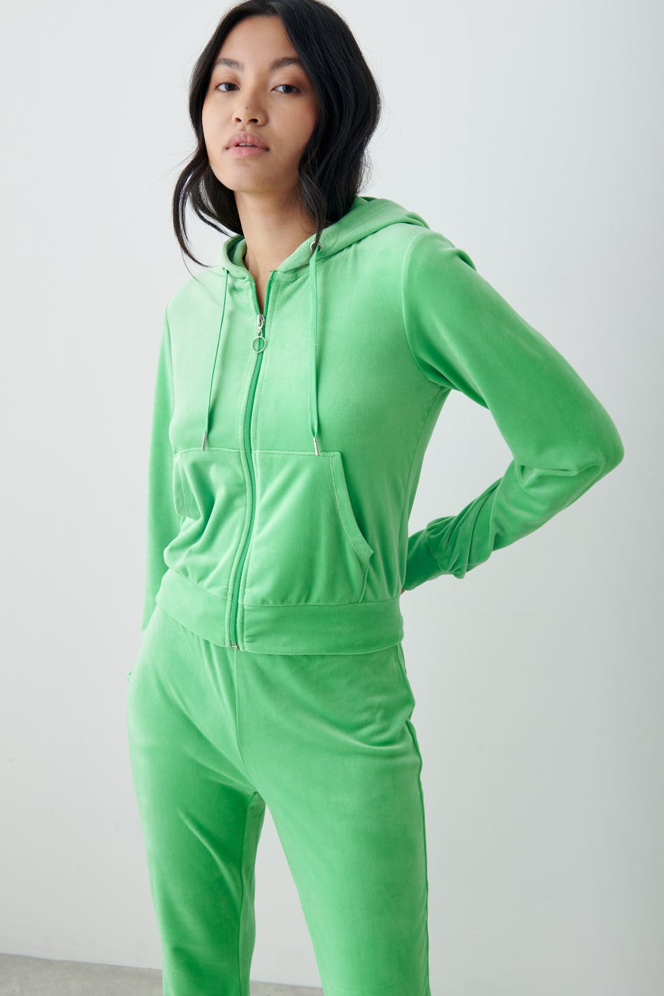 Velour hoodie