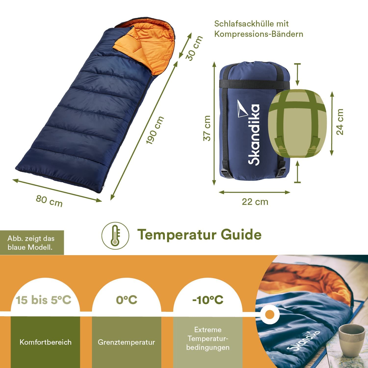 Skandika Iceland Links Schlafsack