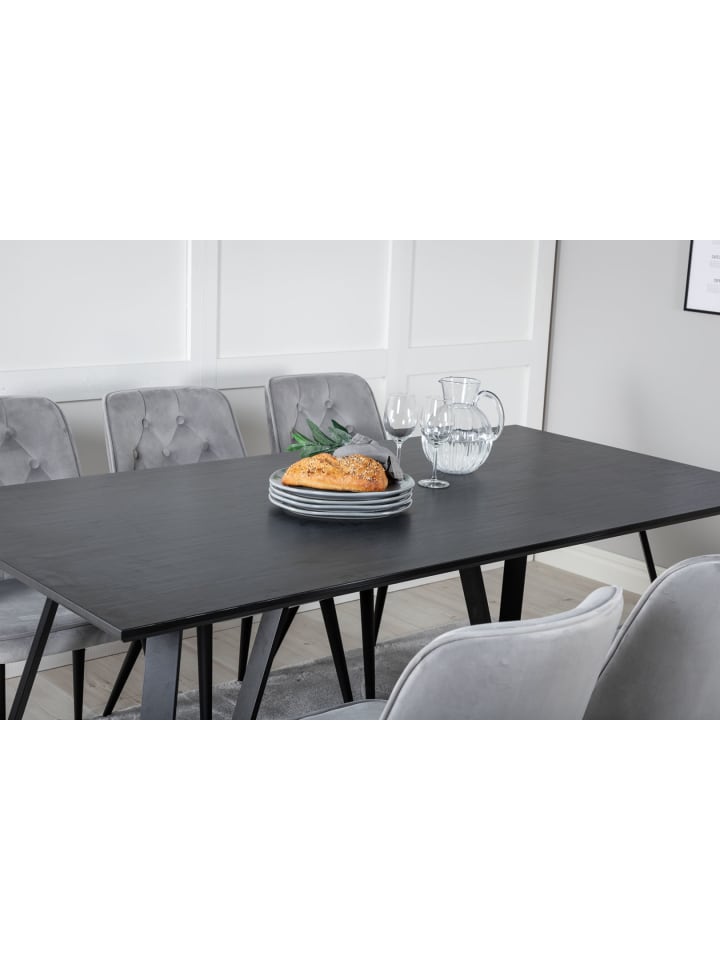 ebuy24 Essgruppe Marina 33 (7-teilig) Hellgrau 90 x 180 cm günstig kaufen onesize