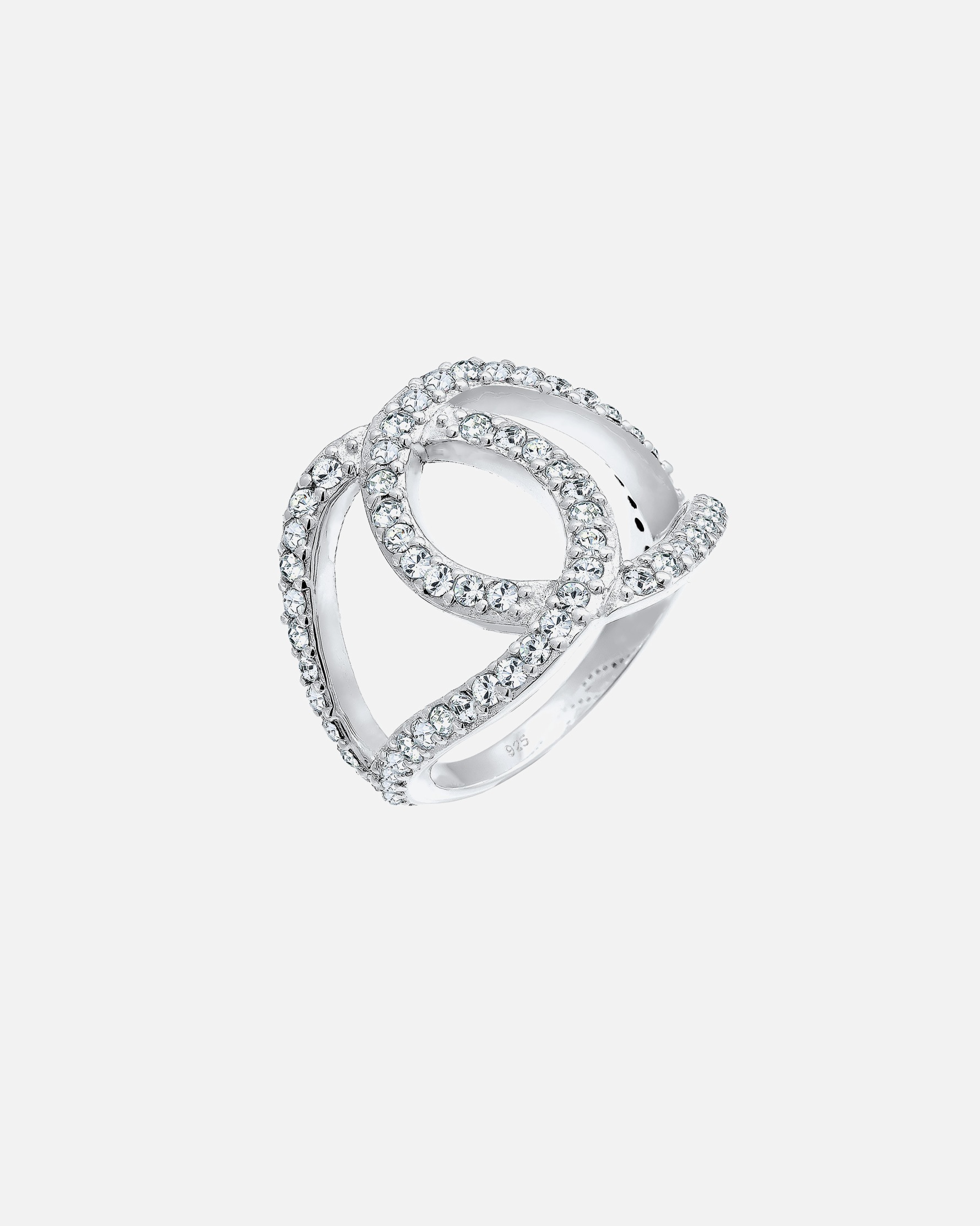 Elli Women's Love Knot with Crystals in 925 Sterling Silver