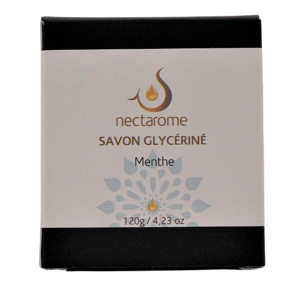 nectarome Savon glycériné à la menthe Savon dur