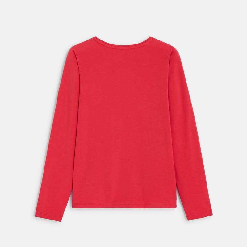 T-shirt Scottish brodé rouge fille Chipie
