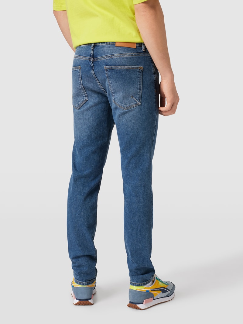 Slim Fit Jeans mit Stretch-Anteil in dunkelblau