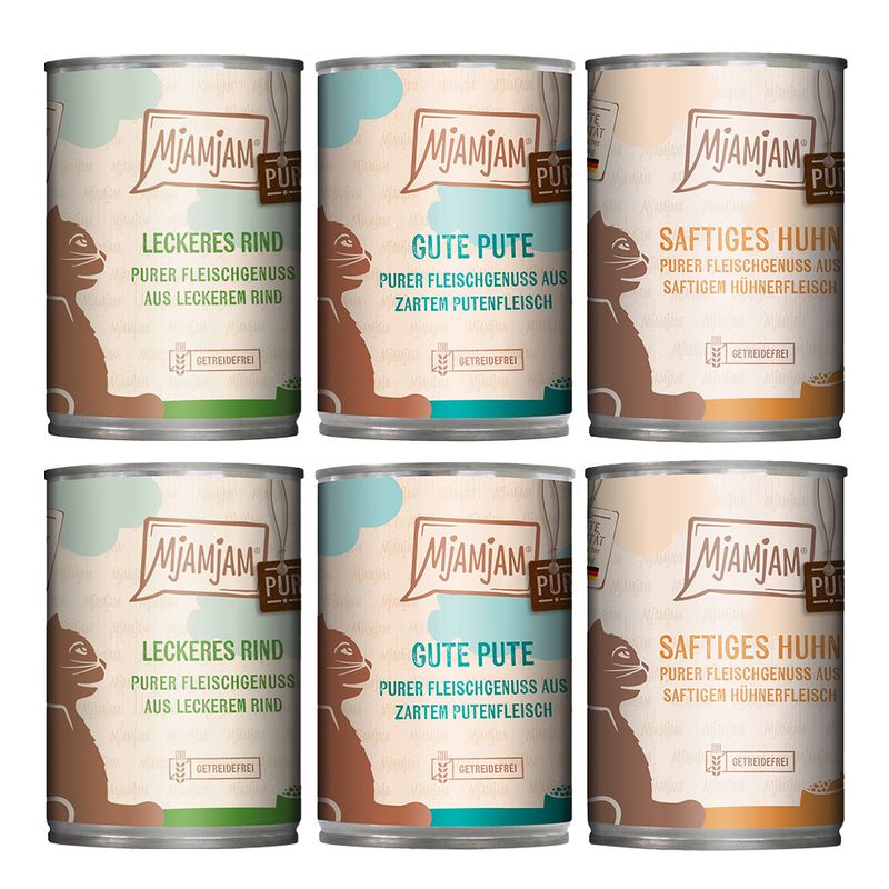 Probierpaket MjAMjAM purer Fleischgenuss 6 x 400 g
