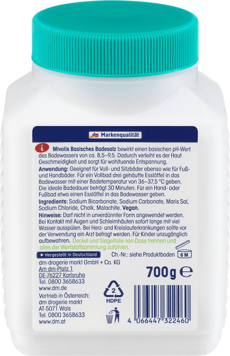 Basisches Badesalz, 700 g