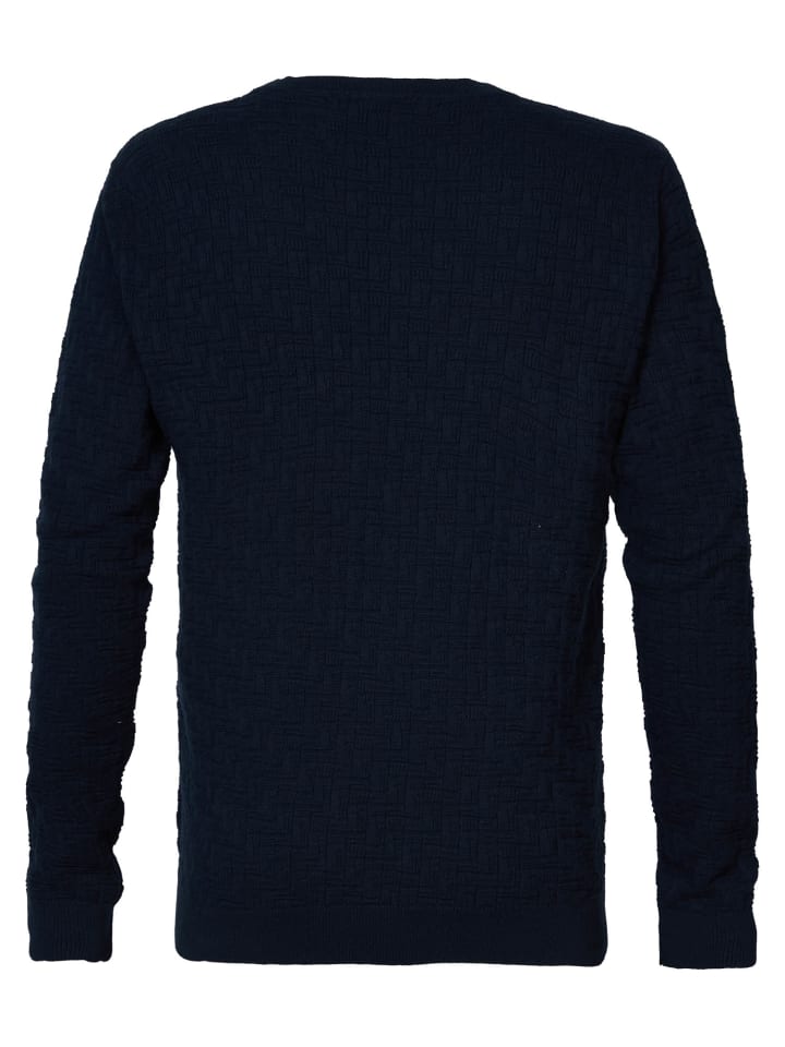 Petrol Industries Feinstrickpullover Gurnee in Blau günstig kaufen