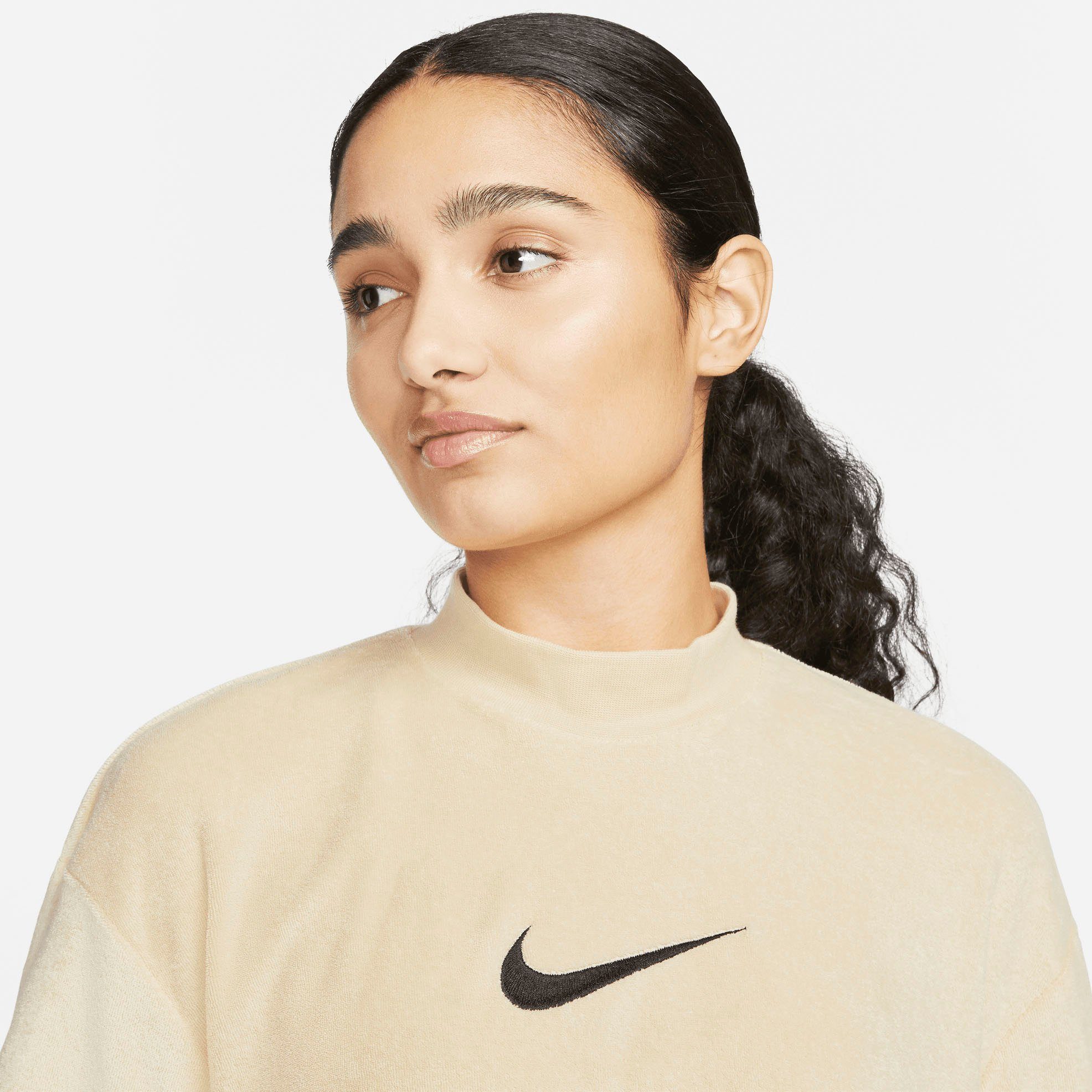 Nike Sportswear T-Shirt W NSW MOCK SS TEE TRRY MS