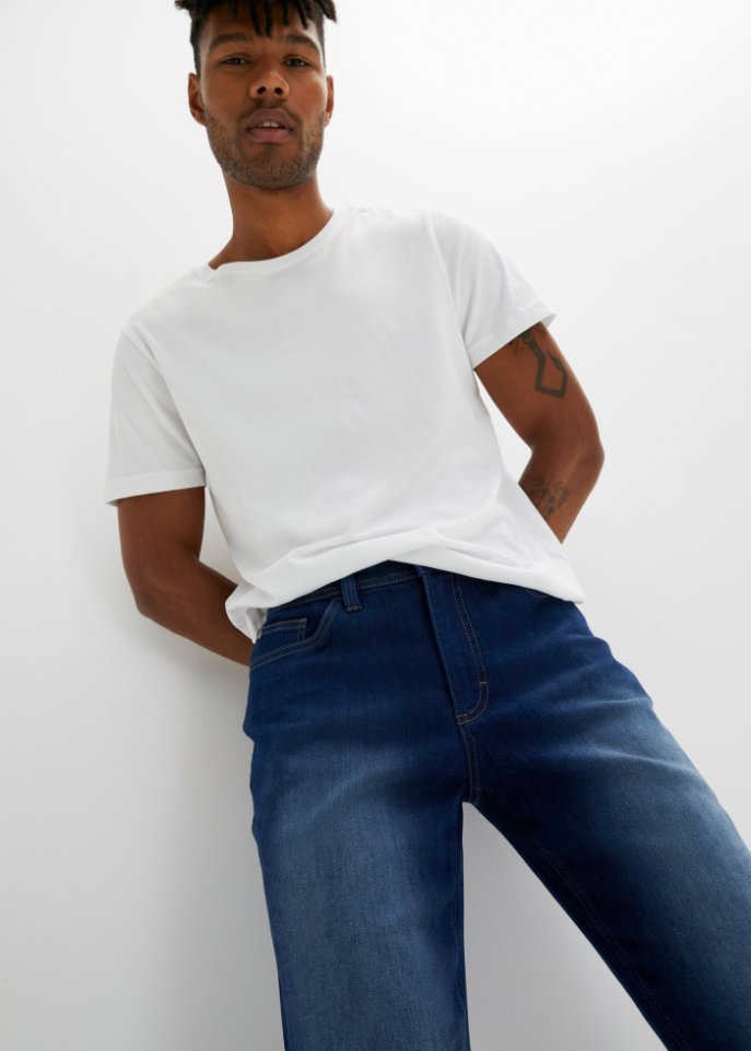 Regular Fit Stretch-Thermojeans, Straight