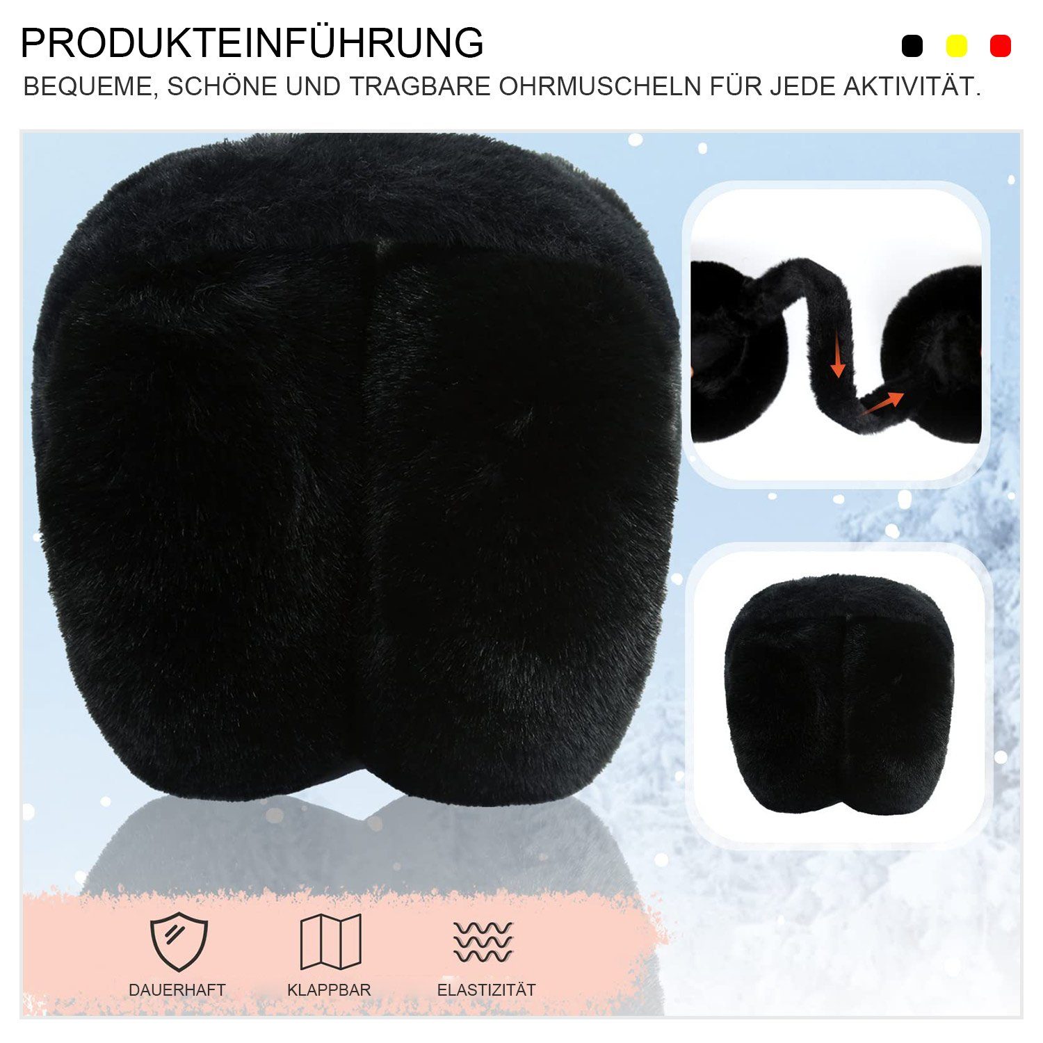 MAGICSHE Ohrenwärmer Weiche Ohrenschützer PlüschWinter Wärmer