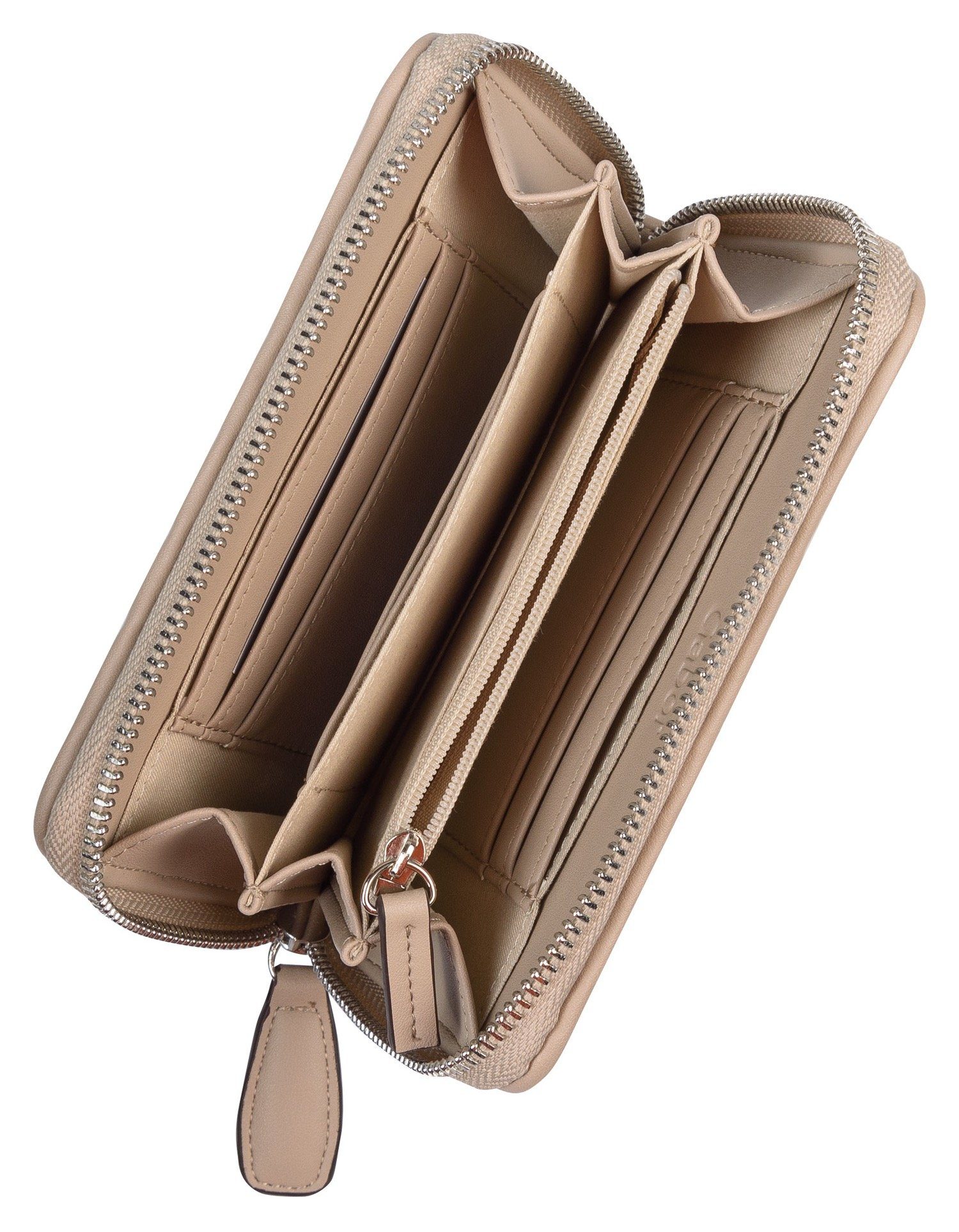 Gabor Geldbörse Medium zip wallet, in Flecht Optik