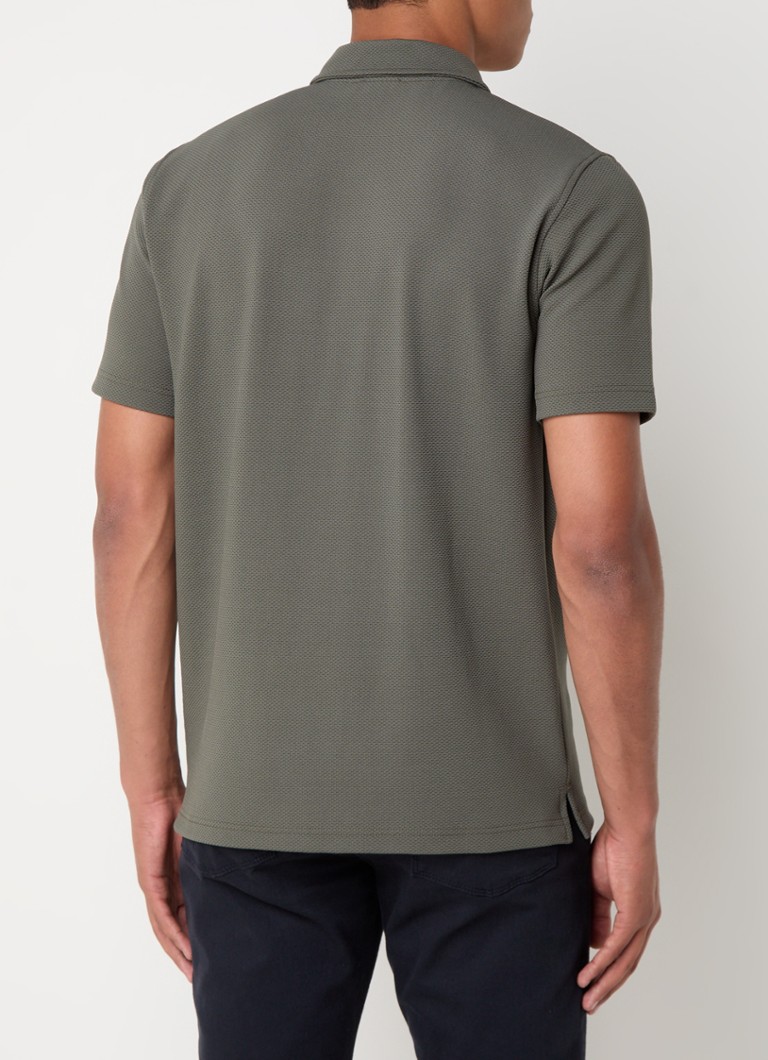 Reiss Regular fit polo with half zip
