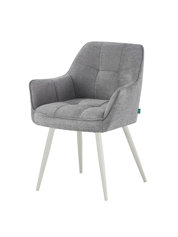 DUBI Möbel 2er-Set: Drehstuhl THOMAS-JILL in Grau - (B)61 x (H)82 x  (T)62 cm günstig kaufen onesize