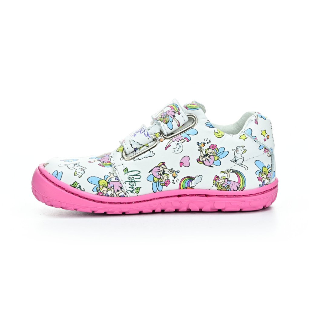 Lurchi Noah Leather White/Rosa Barfußschuhe