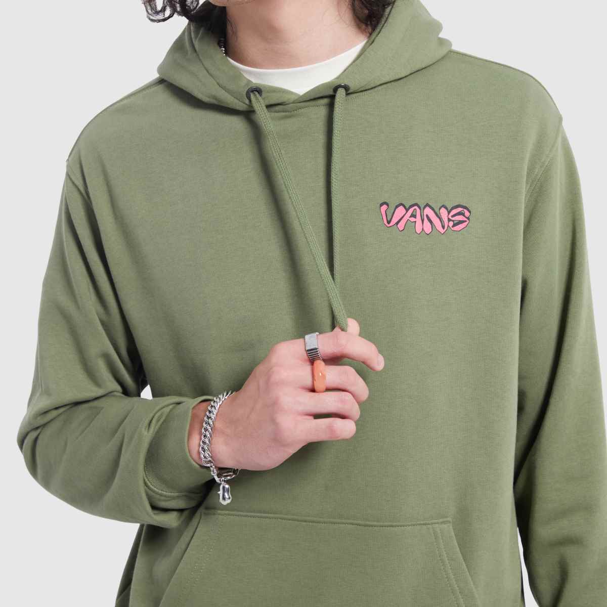 Vans – Fiery Friend – Khakifärgad huvtröja