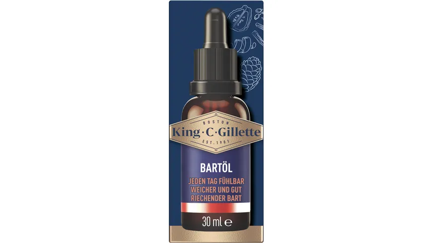 Gillette Bartpflege King C. Bartöl 30ml 30 ml