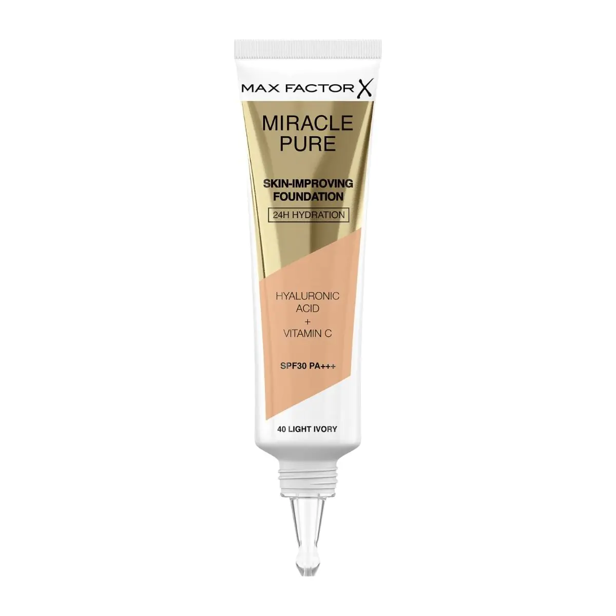 „Max Factor Miracle Pure“ makiažo pagrindas, 40 šviesiai dramblio kaulo spalvos