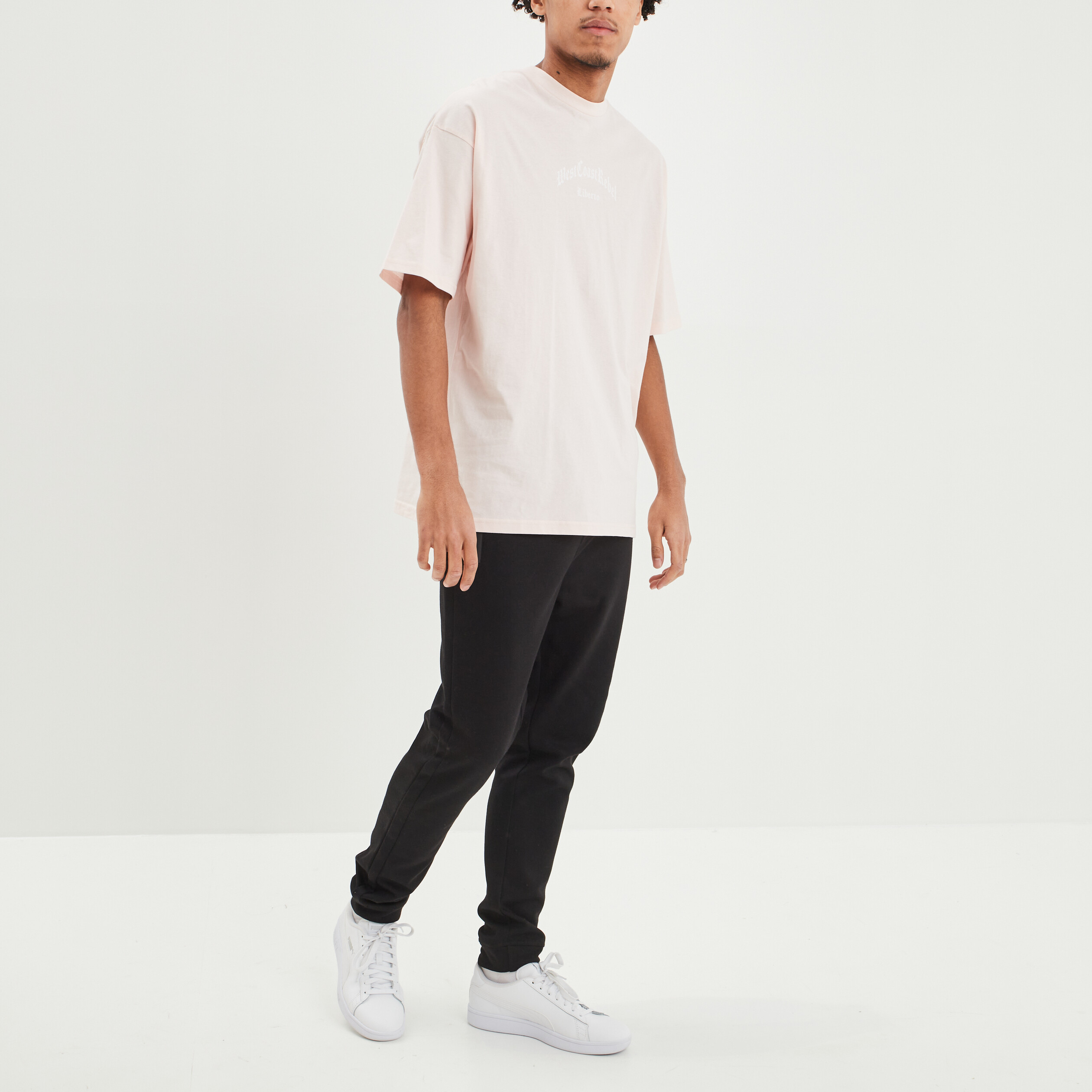 T-shirt manches courtes Liberto rose homme | La Halle