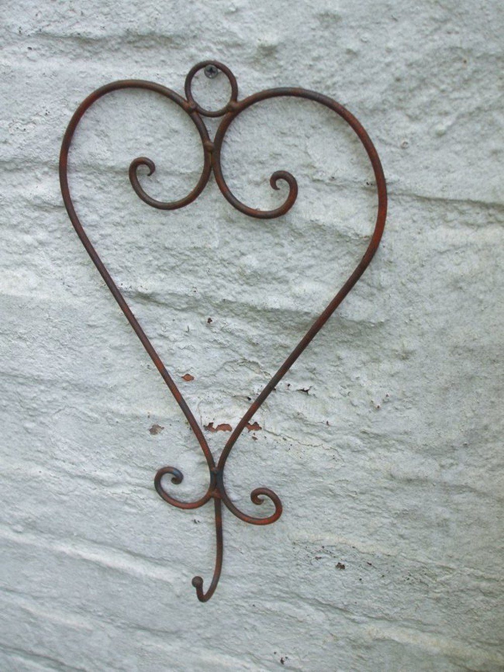 Deko-Impression Wandhaken Verzierter Wandhaken, Haken, Herz, Wandhalter, Eisen, (1-St)