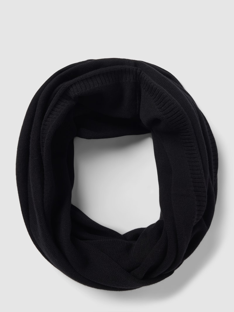 Schal mit Strukturmuster in schwarz