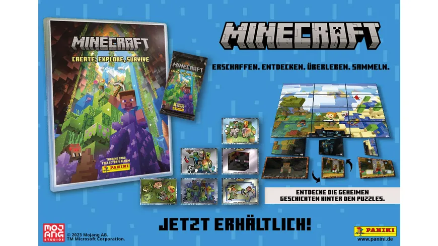 Panini - Minecraft 3 Trading Cards - Fat-Pack