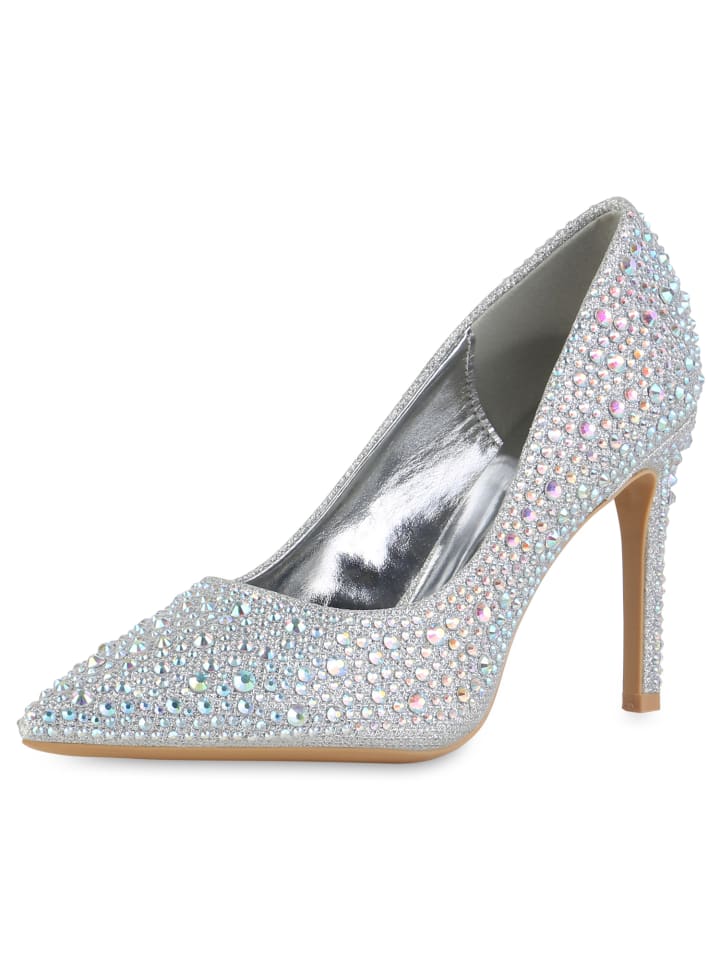 VAN HILL High Heels Ann in Silber günstig kaufen