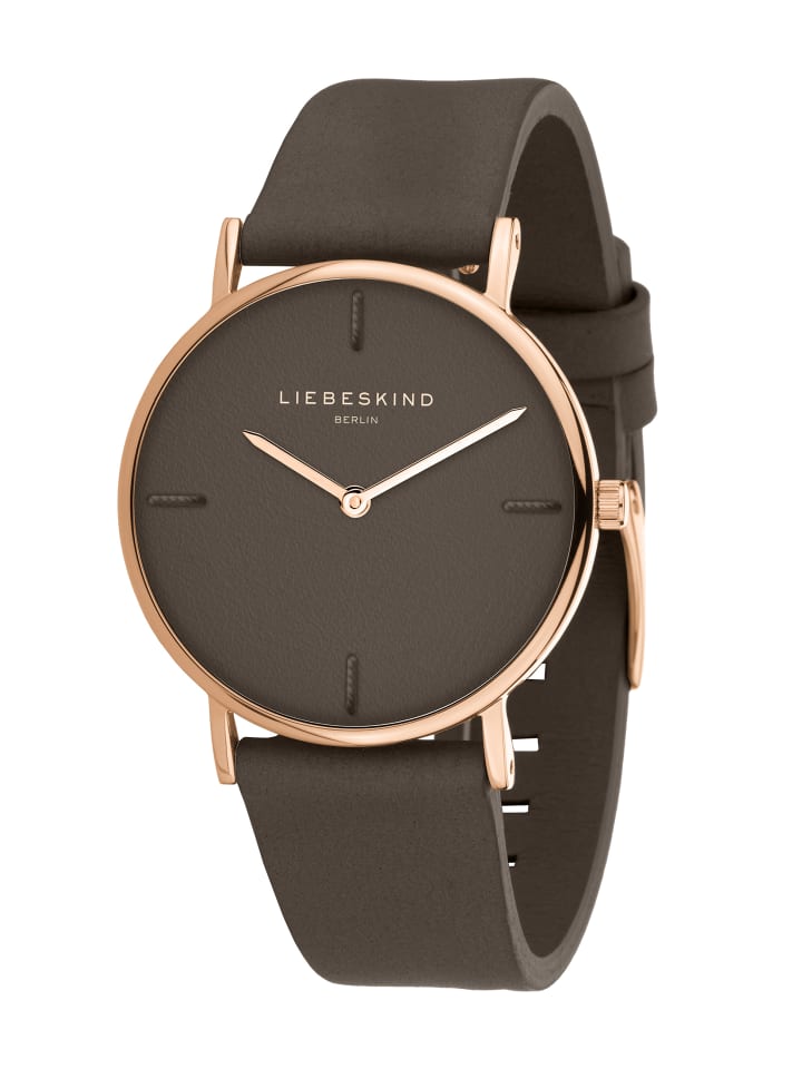 LIEBESKIND BERLIN Armbanduhr in dunkelbraun günstig kaufen onesize