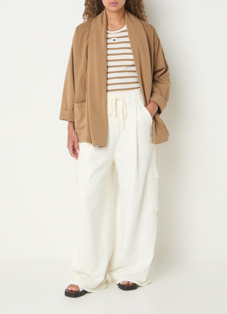 Cardigan aperto 10DAYS in misto lino con cintura da annodare