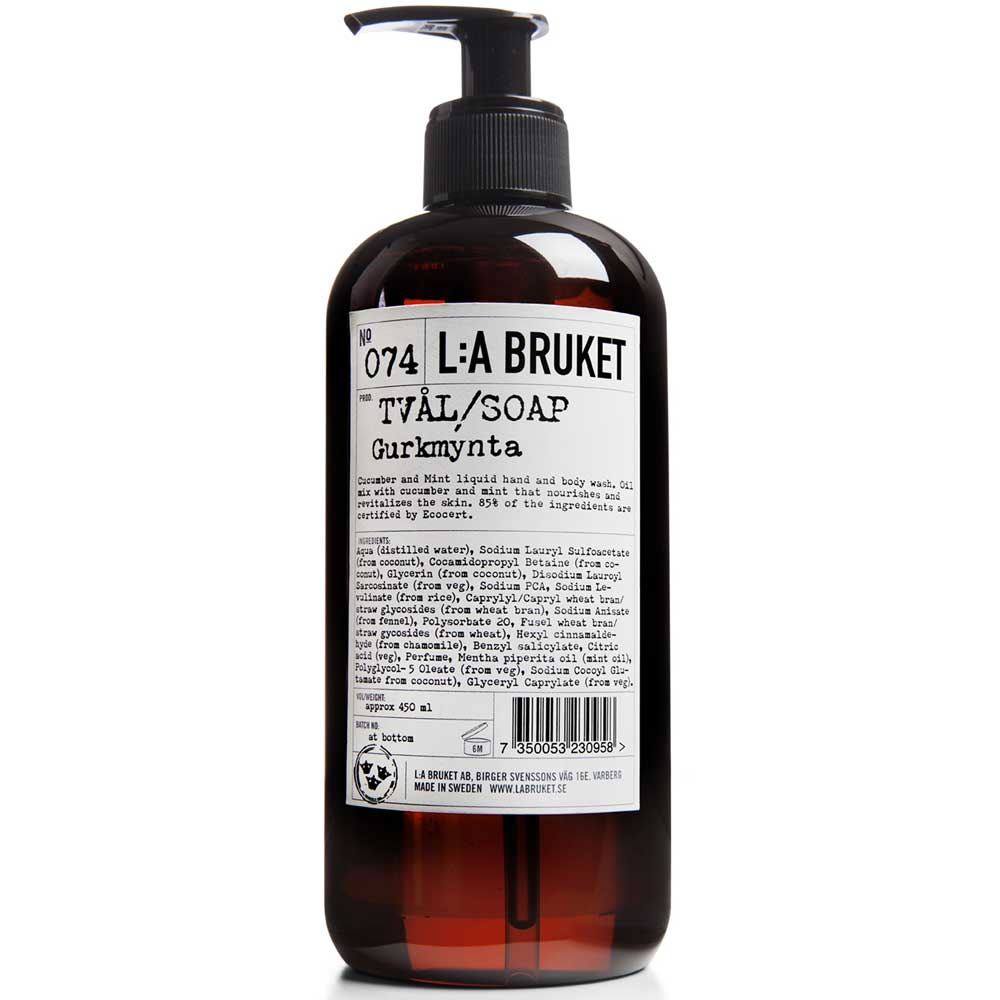 L:A BRUKET No. 74 Liquid Soap Gurke/Minze 450 ml