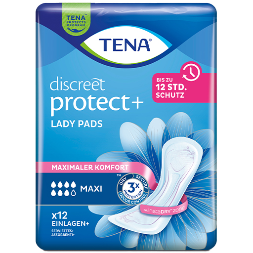 TENA LADY Discreet Inkontinenz Einlagen maxi  12 St  Binden