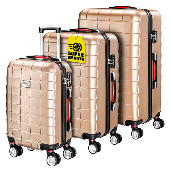 Hartschalenkoffer-Set Exopack, 3-tlg., champagner