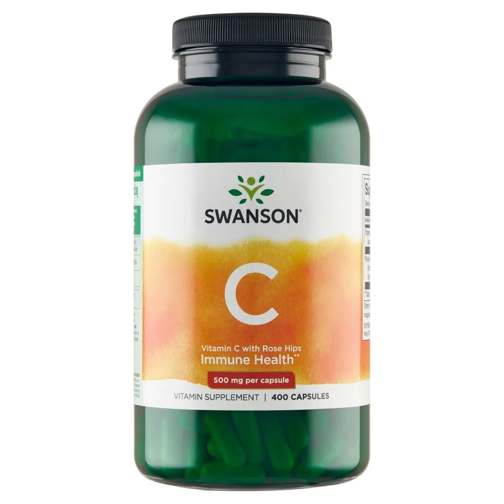 Swanson Vitamin C 500 mg + kapsule sa šipkom